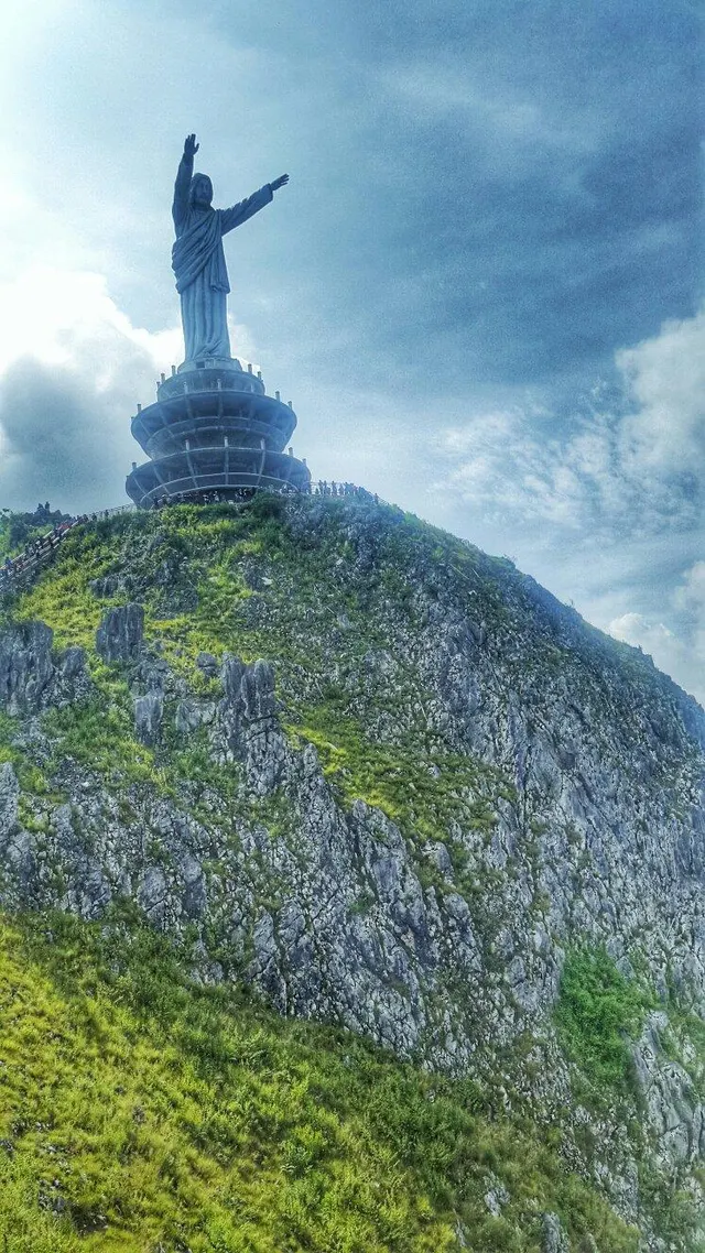 The wooded hill at Buntu Burake with its viewing tower